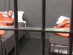 After locked down blowjob and anal fuck inside the jail house