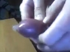 Cumming in a condom scene 2