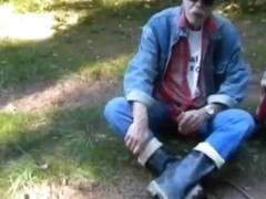 nlboots - rolling a ****in the woods