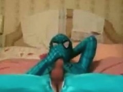 Turquoise Spiderman Zentai