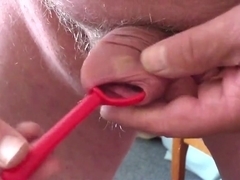 Foreskin with gumball and holder