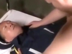 Japanese fat man in bar