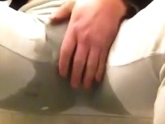 desparate wetting velour pants