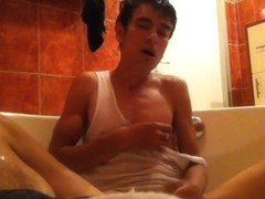 boy have fun in bath