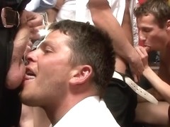 Naughty cub anal gangbang