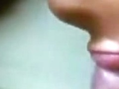 Fleshly closeup CIM oral-sex