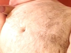 Overweight bear multiple male agonorgasmos with inflatable buttplug