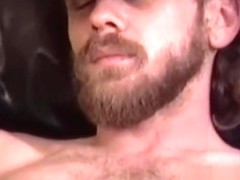 Horny construction worker grabs and strokes his giant prick