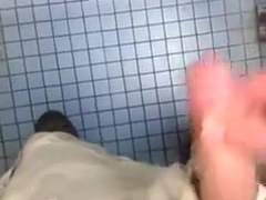 public lavatory jerk off