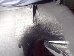 Pissing in my Comfy Tight Black Pants