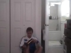 Me dressing in soccer gear with shower