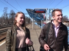 Hanna in hanna gets fucked by two guys in a pickup porn vid