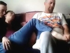 Redneck sex. man and boy take turns eating out stepsis.