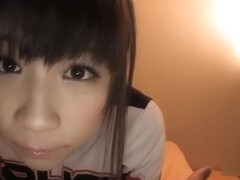 sweet cheer leader loves to suck on the dick