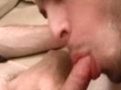 Crazy male pornstar in fabulous blowjob, swallow gay sex scene