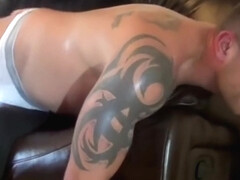 Andy Spanked With Bath Brush