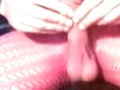 35 wank in red nylons