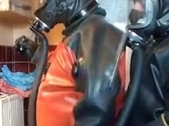 2 rubber diver in act