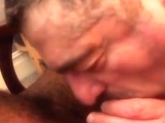 Spit-polishing large dark ding-dong