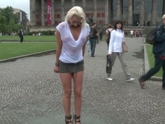 BEST OF EUROPE: Beautiful German Milf Bound and Fucked in Public