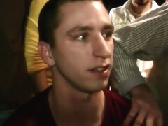 Doggystyled party studs hazed after sucking