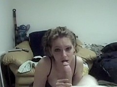 Amateur girl sucking his dick so fast
