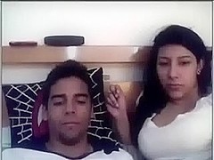 Naughty busty Indian girlfriend sucks me off previous to doggyfucking