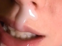 Cum in my mouth now