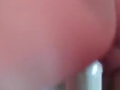 College blonde eats cock and has it from behind