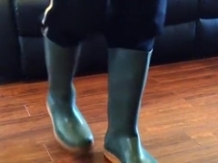 Green wellies