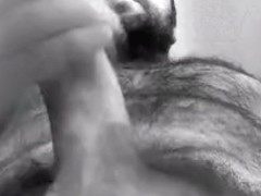 me jerking off black&white