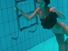 Shaved cutie Nata Szilva is a mermaid