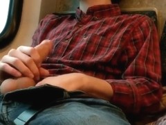 18 Year Old Jerks It and Blows Load On Public Toronto GO Train