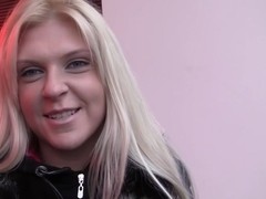 Amy in slutty blonde enjoying porn hard core in restroom