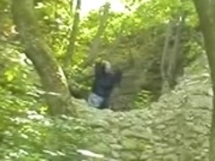 Granny Witch Fucks in the Woods