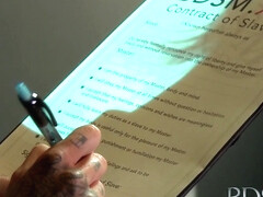 Young sub gets so wet when chained up and dominated by her Master