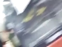 Nice big fat caboose caught in a street candid video