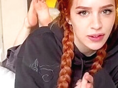 Beauty Redhead Gets A Creampie