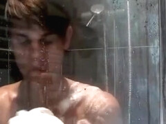 Soaping In The Shower Boy Gay Wet Time