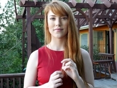 Redhead real estate fucks her client