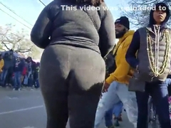 Mardi Gras Creep Shots BBW ebony ho see Tru Leggings big ass