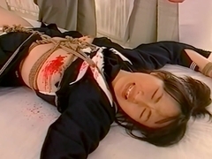 Japanese schoolgirl - restraint candle wax 01