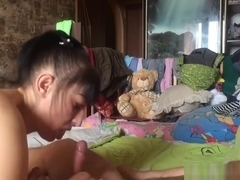 Couple fucking around the stuffed Teddy bear