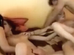 Bisexual Creampie Orgy