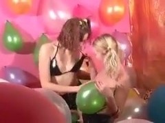 Two Girls and Many Balloons