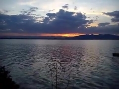 Relaxing Me In Zumpango Lake At Evening