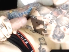 singer GABRIEL MALVADO show tattoo gay big cock hole feet