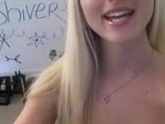 Cute blond teen masturbation webcam