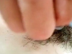 Shaving my hairy cunt