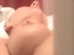 Heated by the warm bath girl plunges into masturbation